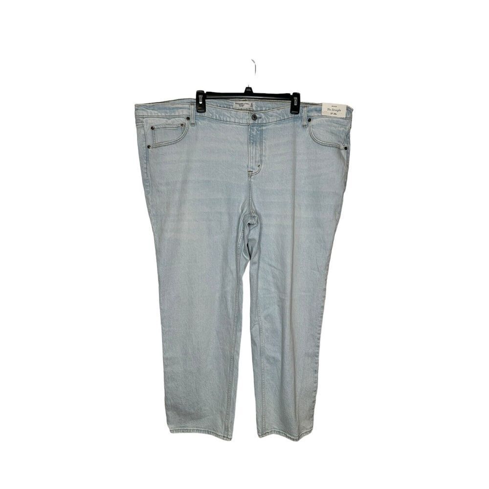 Abercrombie & Fitch Women Jeans The Straight Leg High-Rise Stretch Denim 37/24R